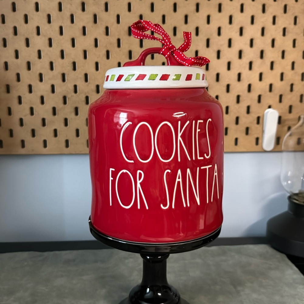Rae Dunn Cookies for Santa chubby canister